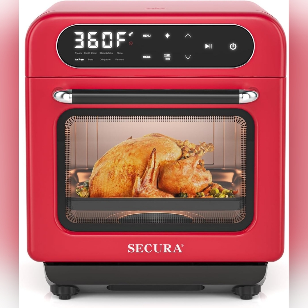 New Secura Multifunction 8-in-1 Air Fryer, Steam Oven, 13 Quarts